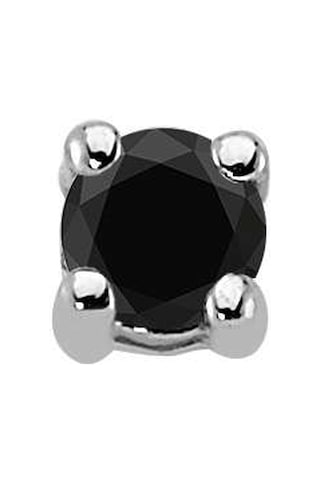 Sirius Pırlanta 0.12 Karat Siyah Tektaş Erkek Küpesi  0815E0040