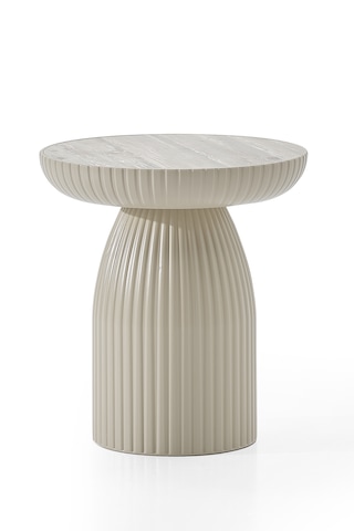 Bohem Sehpa,tekli Sehpa,yan Sehpa,zigon Sehpa - Bej & Soho Bej Renk Gövde & Soho Renk Tabla