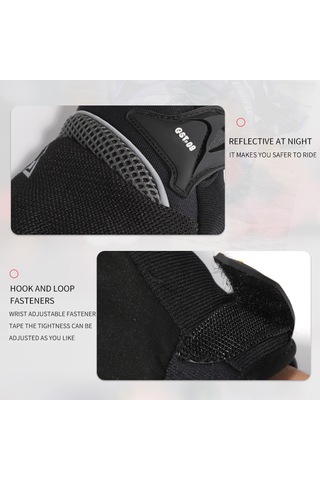 Folinda Bsddp Rh-a0131 Motosiklet Eldiveni, Kaymazsız, Dokunmatik Ekran, Çarpma Koruma, Yansıtıcı, 4 Mevsim, Turizm, Outdoor, Turuncu Xxl