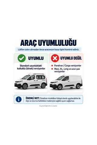 Toyota Proace City Uyumlu 2019 Ve Üzeri Abs Çamurluk Dodik 8 Parça