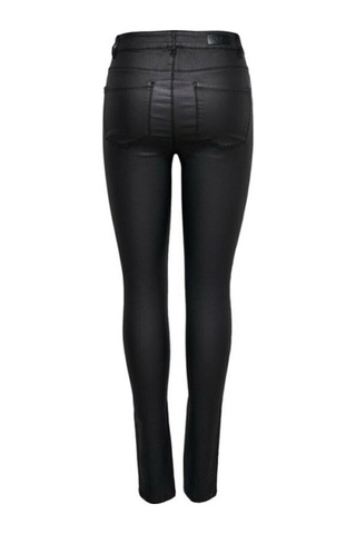 Only Kadın Pantolon Onlanne K Mid Waist Coated Pnt Noos-22158 Siyah