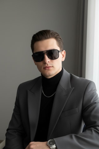 Unisex Siyah Güneş Gözlüğü Uv400 Korumalı Modern Tasarım