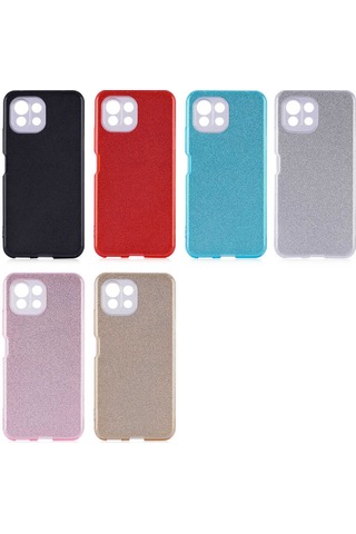 Xiaomi Mi 11 Lite Kılıf Zore Shining Silikon Mavi