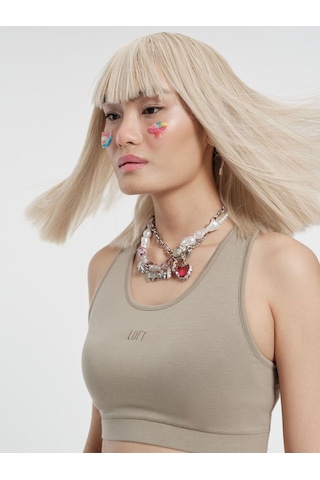 LOFT Crop Kadın Atlet Lf2034944 Q1.v1 Haki