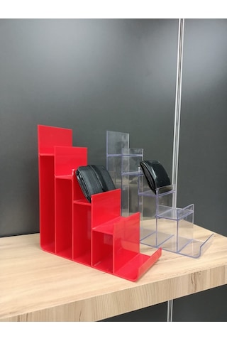 Uzman Grup Raf Pleksi Cüzdanlık Teşhir Standı (6'Li Paket)