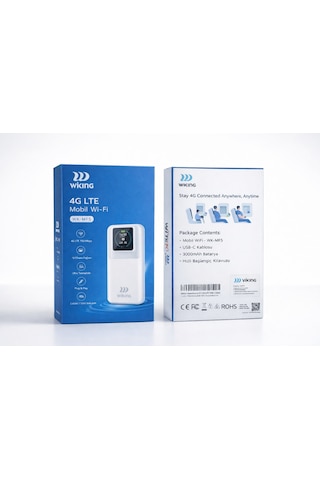 Wk-mf5 Lcd Ekranlı Taşınabilir Mobil Wi-fi Router Sım 4g Lte 150mbps Dualband 16 Cihaz Aynı Anda 3000mah/6 Saat Fynix Teknoloji