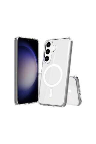 Samsung Galaxy Uyumlu S26 Plus Magneticsafe Şeffaf Silikon - Şeffaf