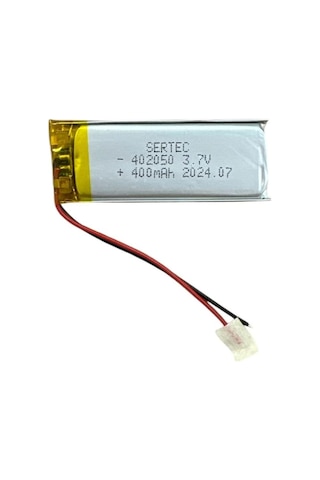 402050 3.7v 400mah Li-polymer Pil Devreli/1.5a 402050 3.7v 400mah Li-polymer Pil Devreli/1.5a