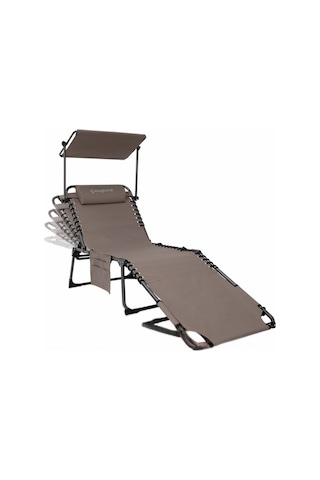 Kingcamp Magnolia B10 Plus Hands-free Premium 7 Kademeli Katlanır Şezlong Beige Bej