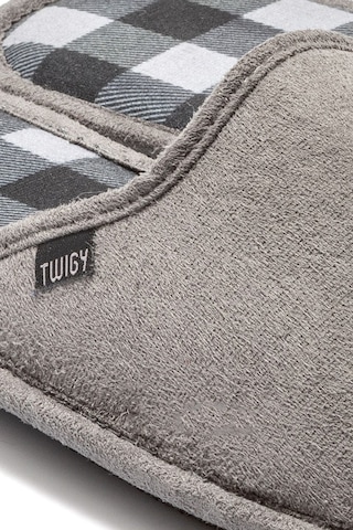 Twigy Ekose Erkek Ev Terliği Gri 41/46 AA0560 Gri