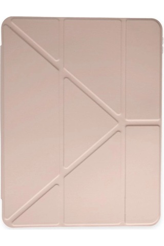 Apple, Uyumlu iPad Air 4 10.9 Kılıf Kalemlikli Mars Tablet Kılıfı - Rose Gold Arka Kapak