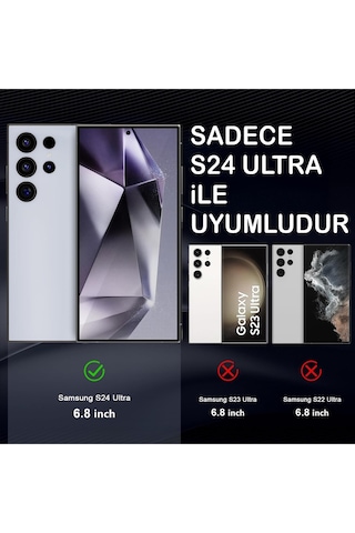 Samsung Uyumlu S24 Ultra Şeffaf Magsafe Kılıf Safe Şeffaf