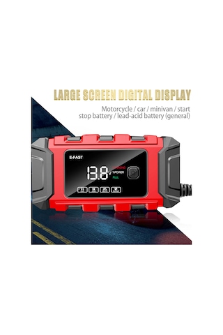 Fosenze E-fast Tk-360 12v/6a Akıllı Motosiklet Ve Araç Şarj Cihazı - Hızlı Şarj, Tam Otomatik, Çoklu Koruma