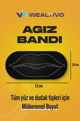 Ağız Bandı 90 Adet, Ağız Kapama Bandı Ile Horlama Önleyici Uyku,