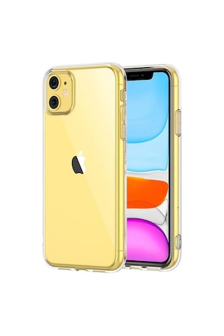 Apple İphone 12 Uyumlu Kılıf Zebana Şeffaf Soft Silikon Kılıf Şeffaf