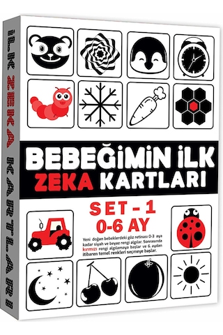 Dıy Toy Eğitici Kartlar Erken Eğitim Zeka 0-6 Ay