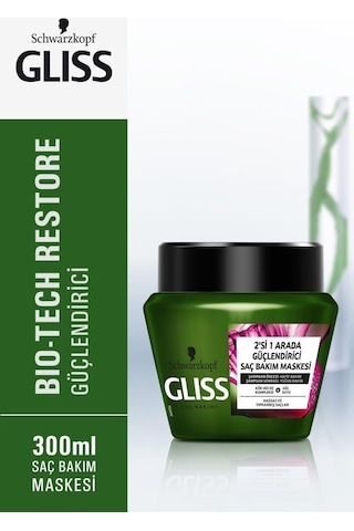 Gliss Bio Tech Saç Bakım Maskesi 3 x 300 ML