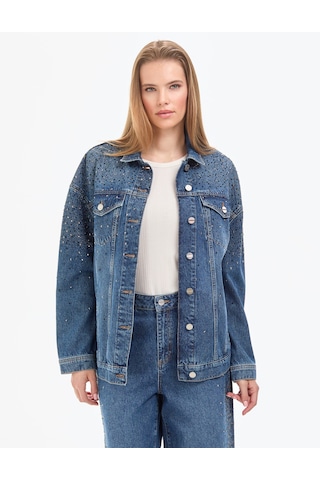 Pierre Cardin Kadın Mavi Ceket Denim 50320367-vr036
