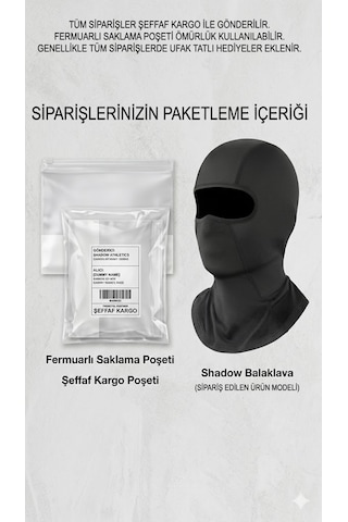 Flex Cf Moto Reflektörlü Siyah Kar Maskesi Balaklava Balaclava Motor Kış Model 2