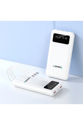 Enerx Enr-p20dc 20000 Mah 2.1 Amper Dahili Kablolu Powerbank Siyah 5545