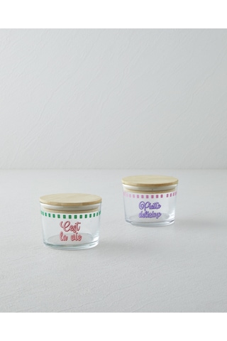 English Home Piatto Cest Cam 2'li Baharatlik 220 Ml - 220 Ml Pembe - Lila Pembe - Lila