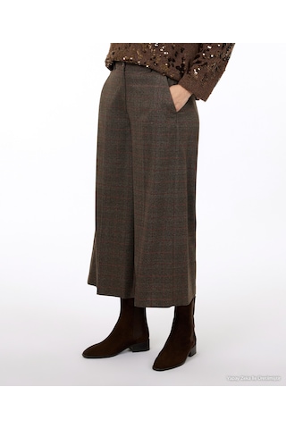 Yargıcı Wide Leg Normal Bel Pantolon 26kkpn3032x 003 Kahverengi