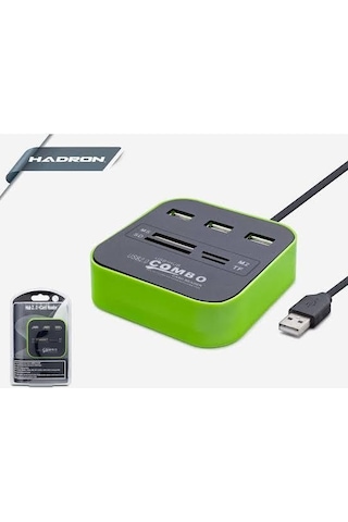 Hadron Hd160 Usb Hub 3Port Tf-Sd-Pro Duo Card Reader