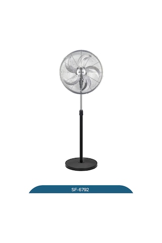 Sinbo Sf-6792 Ayaklı Vantilatör 20 İnç 130w Endüstriyel Fan 3 Kademeli Sessiz Güçlü 360 Ayarlanabilir