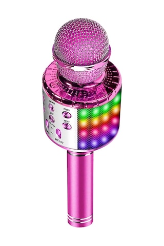 Leezsing "kablosuz Led Mikrofon - Bluetooth Hoparlörlü, Profesyonel Kareoke Ve Canlı Yayın İçin"