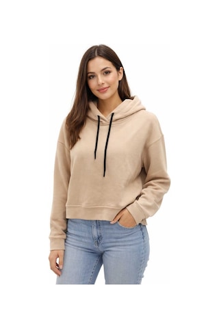 Bebuy Kapşonlu Sweatshirt Bej