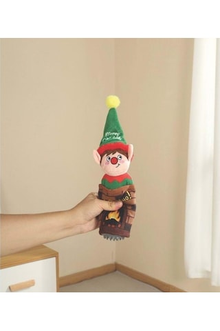 M-pets Christmas Elf Ödül Hazneli Peluş Köpek Oyuncağı