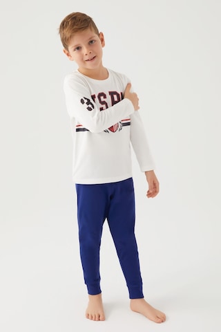 U.s. Polo Assn. Kremmelanj Erkek Çocuk Pijama Takım 5274-42552 Krem