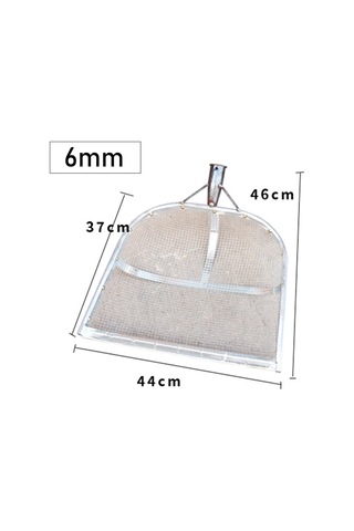 Paslanmaz Çelik Toprak Kürekleri Kolay Taşıma, Eleme Mısır Çekirdeği, 6mm Çok Amaçlı Ev Elek Çelik