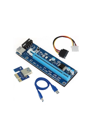 Pcı-E Usb 3.0 Riser Kartı 1X To 16X Mining-Bitcoin-Crypto