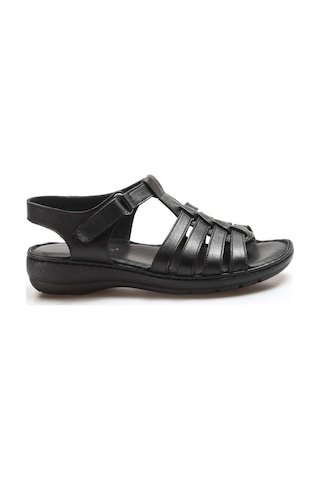 Fast Step Hakiki Deri Kadın Klasik Sandalet 952za21888-1 001