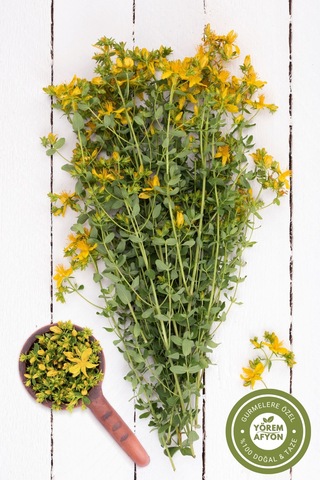 Yörem Afyon Meşhur Muğla Kantaron Çiçeği Otu, Kuzukıran, Kılıçotu, Hypericum Perforatum 80gr.