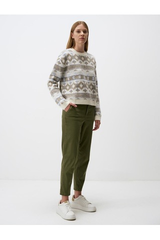 Jimmy Key Haki Normal Paça Cepli Gabardin Pantolon 4ww01311101312 Haki