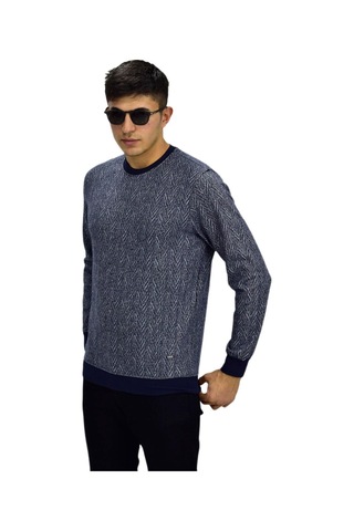 Erkek Spor Sıfır Yaka Sweatshirt R2266 Bgl-st03183 001
