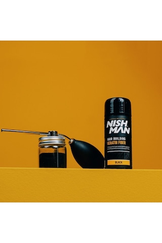 Saç Dolgunşatırıcı Keratinli Fiber Black + Sabitleyici Sprey Set