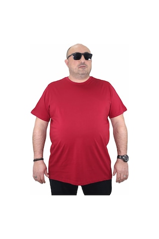 Moc Grande Mocgrande Büyük Beden Basic Tişört 11100 Bordo