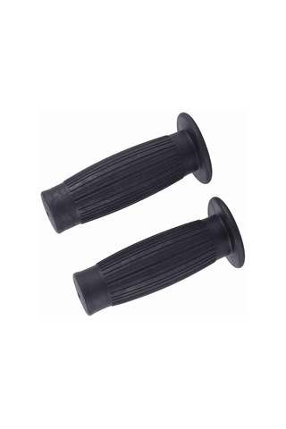 Konesam Motosiklet Lastik El Tutucu Seti: 22mm Sol-24mm Sağ, Dokulu Yüzey, Titreşim Emici, Kaymazsız, Klasik Tasarım Siyah