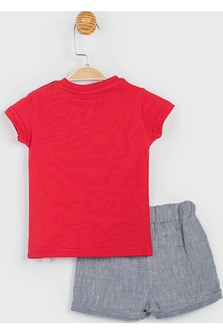 Mickey Mouse Lisanslı Kırmızı Erkek Bebek Alt Üst Takım Mc12878 Kırmızı