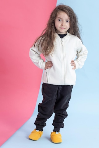Hopfrög Kids Polar Fleece Sarı Polar Barefoot Patik Sarı