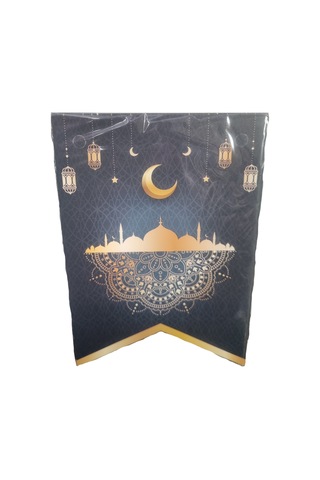 Ramazan Mübarek Kırlangıç Model 17x12 Cm 10'lu Dekor Bayrak Seti