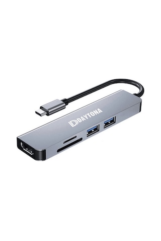 Daytona FC17 Type-c To Hdmı 2 Usb 3.0 Sd Tf 5in1 Çevirici Adaptör