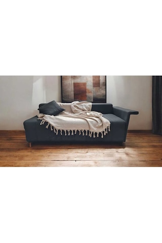 Çift Kişilik Pike 200x230cm, Bej, %100 Pamuk, Yumuşak Dokulu, Hann Yalın Bej