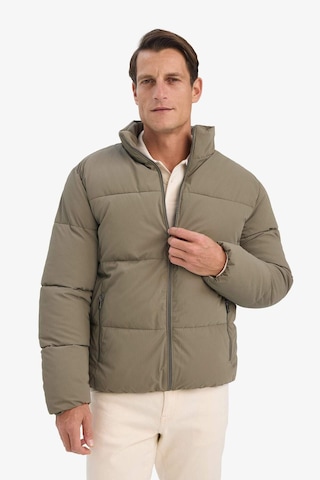 Defacto Regular Fit Dik Yaka Fermuarlı Su Geçirmez Mont F0307ax25wnkh401 Haki