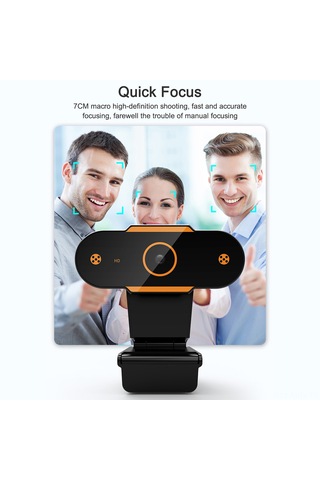 Monyee 720p Manuel Odaklı Usb Webcam Mikrofonlu Bilgisayar Kamerası