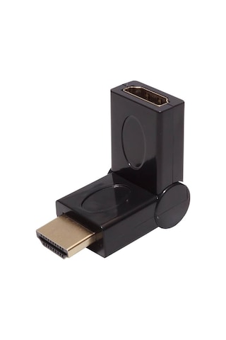 Hdmi Uzatma - Hdmi 90 180 270 Derece Dirsek Oynar Başlıklı Dişi Erkek 4k 3d