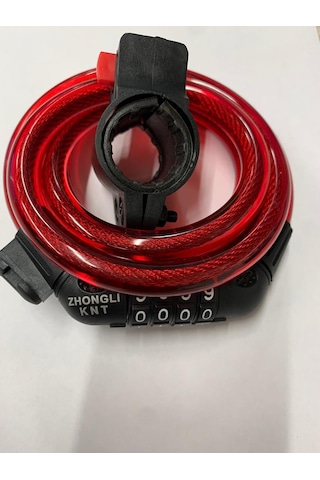 Knt Bisiklet Kilidi 12 MM 100 CM Değiştirilebilir Şifreli Çok Renkli